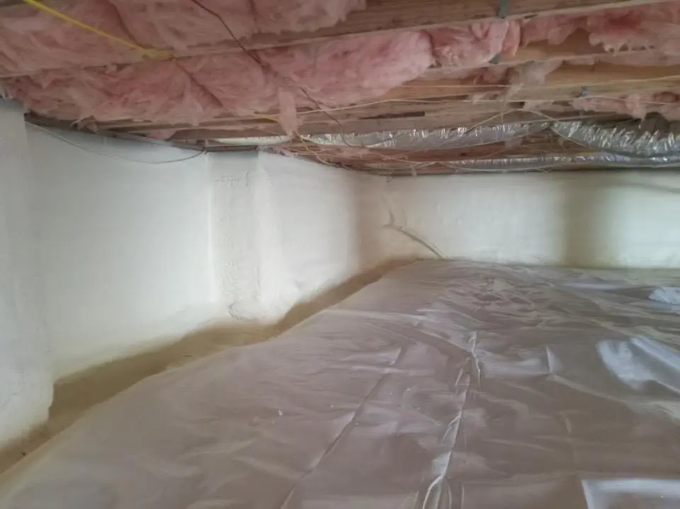 Crawl space encapsulation with closed-cell spray foam for Metal Roof Coating in Grosse Pointe Woods